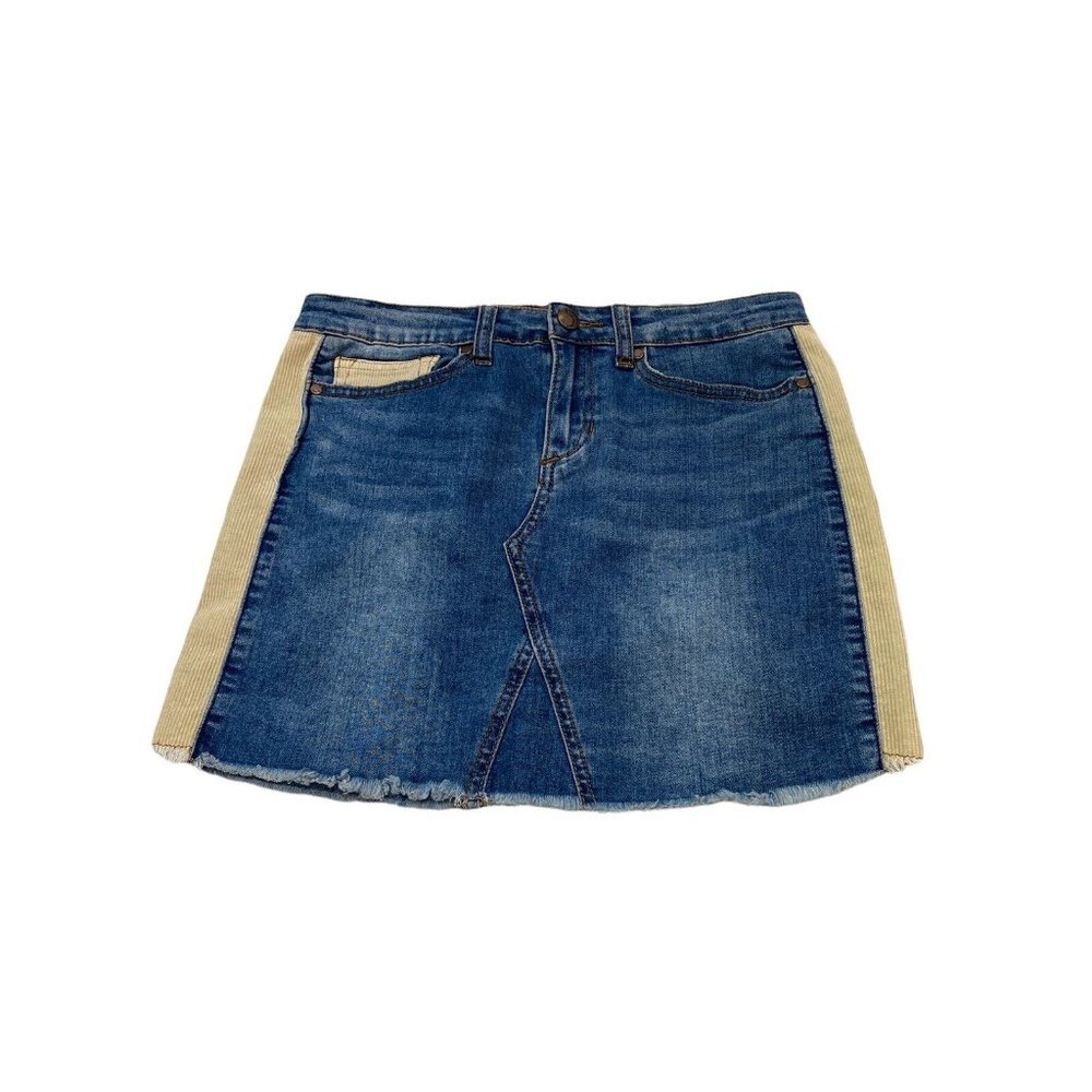 Joe's Jeans Womens Denim Skirt Stripe Corduroy  Mini Skirt A line Size 28 / 12